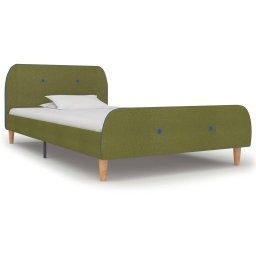 Gossi cadru de pat, verde, 90 x 200 cm, material textil