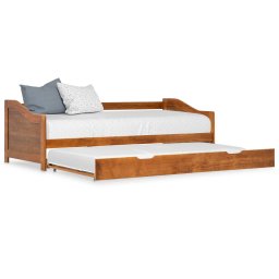 Gossi cadru pat canapea extensibil, maro miere, 90 x 200 cm, lemn pin