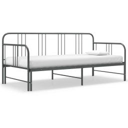 Gossi cadru pat canapea extensibila, gri, 90 x 200 cm, metal