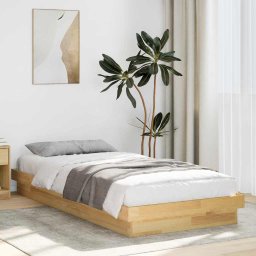 Gossi cadru pat fara saltea 75x190 cm lemn masiv de stejar