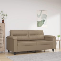 Gossi canapea cu 2 locuri, cappuccino, 140 cm, piele ecologica