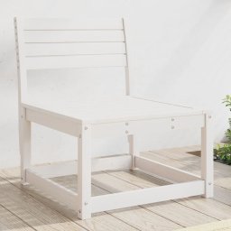Gossi canapea de gradina, alb, lemn masiv de pin
