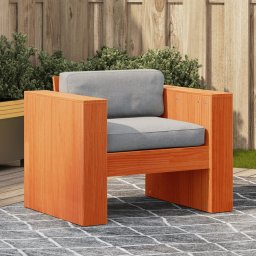 Gossi canapea de gradina, maro ceruit, 79x60x62 cm, lemn masiv pin