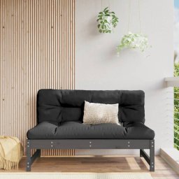 Gossi canapea de mijloc, 120x80 cm, gri, lemn masiv de pin