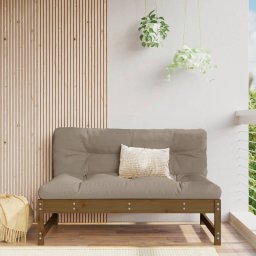 Gossi canapea de mijloc, 120x80 cm, maro miere, lemn masiv de pin