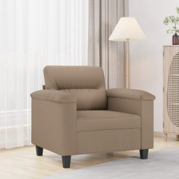 Gossi canapea de o persoana, cappuccino, 60 cm, piele ecologica