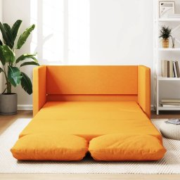 Gossi canapea extensibila 2 in 1 galben inchis 112x174x55 cm tesatura