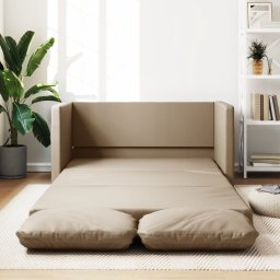 Gossi canapea extensibila 2 in 1, cappuccino, 112x174x55 cm piele eco