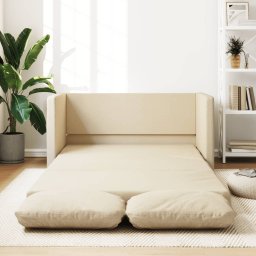 Gossi canapea extensibila 2 in 1, crem, 112x174x55 cm, textil