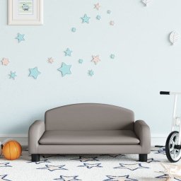 Gossi canapea pentru copii, gri taupe, 70x45x30 cm, material textil