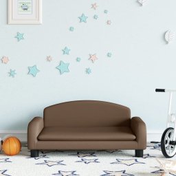 Gossi canapea pentru copii, maro, 70x45x30 cm, material textil