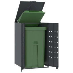 Gossi depozitare cos gunoi cu roti 1 cos antracit 69x79x117 cm otel