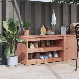 Gossi dulap bucatarie de exterior, 106x55x64 cm, lemn masiv douglas
