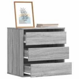Gossi dulap colt cu sertare sonoma gri 60x41x58 cm lemn prelucrat