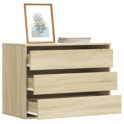 Gossi dulap colt cu sertare stejar sonoma 80x41x58 cm lemn prelucrat