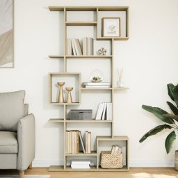 Gossi dulap cu carti stejar sonoma 92x29x188 cm lemn prelucrat