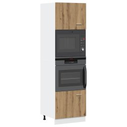 Gossi dulap cuptor microunde stejar artizanal lemn prelucrat