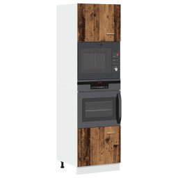 Gossi dulap cuptor microunde, lemn vechi, 60 x 57 x 207 cm, pal