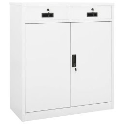 Gossi dulap de birou, alb, 90x40x102 cm, otel