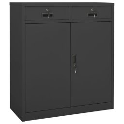 Gossi dulap de birou, antracit, 90x40x102 cm, otel