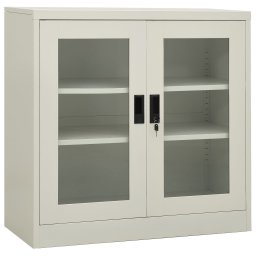 Gossi dulap de birou, gri deschis, 90x40x90 cm, otel