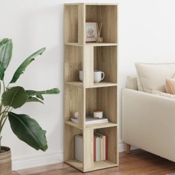 Gossi dulap de colt, stejar sonoma, 33x33x132 cm, pal