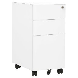 Gossi dulap dosare mobil, alb, 30x45x59 cm, otel