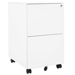 Gossi dulap dosare mobil, alb, 39x45x67 cm, otel