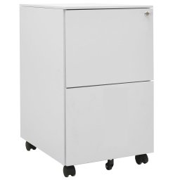 Gossi dulap dosare mobil, gri deschis, 39x45x67 cm, otel