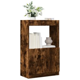 Gossi dulap inalt, stejar fumuriu, 63x33x100 cm, lemn prelucrat