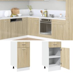 Gossi dulap inferior cu sertar, stejar sonoma, 40 x 46 x 81,5 cm, pal