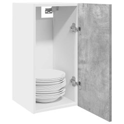 Gossi dulap suspendat, gri beton, 30x31x60 cm, pal
