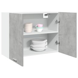 Gossi dulap suspendat, gri beton, 80 x 31 x 60 cm, pal