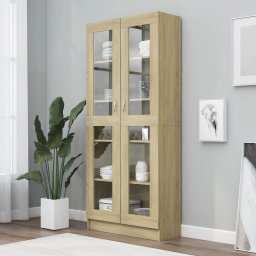 Gossi dulap vitrina, stejar sonoma 82,5x30,5x185,5 cm lemn prelucrat