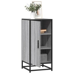 Gossi dulap, gri sonoma, 35,5x35x76 cm, lemn prelucrat si metal
