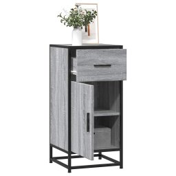 Gossi dulap, gri sonoma, 35,5x35x76 cm, lemn prelucrat si metal