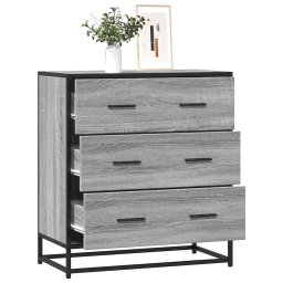 Gossi dulap, gri sonoma, 68x35x76 cm, lemn prelucrat si metal