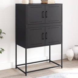 Gossi dulap, negru, 68,5x38,5x107 cm, otel