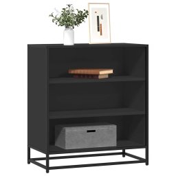 Gossi dulap, negru, 68x35x76 cm, lemn prelucrat si metal