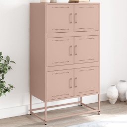 Gossi dulap, roz, 68,5x38,5x123,5 cm, otel