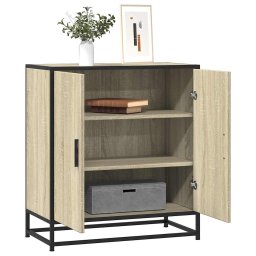 Gossi dulap, stejar sonoma, 68x35x76 cm, lemn prelucrat si metal