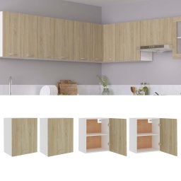 Gossi dulapuri suspendate, 2 buc., stejar sonoma, 50x31x60 cm, pal
