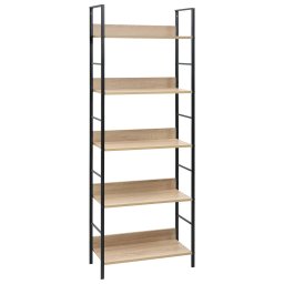 Gossi etajera carti 5 rafturi, stejar 60x27,6x158,5 cm lemn prelucrat