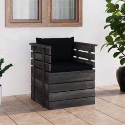 Gossi fotoliu de gradina cu perne, lemn de pin