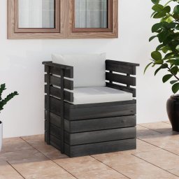 Gossi fotoliu de gradina cu perne, lemn de pin