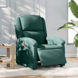 Gossi fotoliu rabatabil electric, verde inchis, catifea