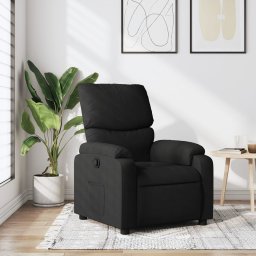Gossi fotoliu rabatabil, negru, material textil