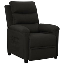 Gossi fotoliu rabatabil, negru, material textil