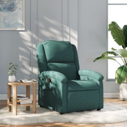 Gossi fotoliu rabatabil, verde inchis, material textil