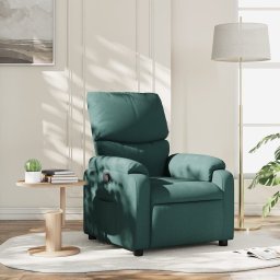 Gossi fotoliu rabatabil, verde inchis, material textil